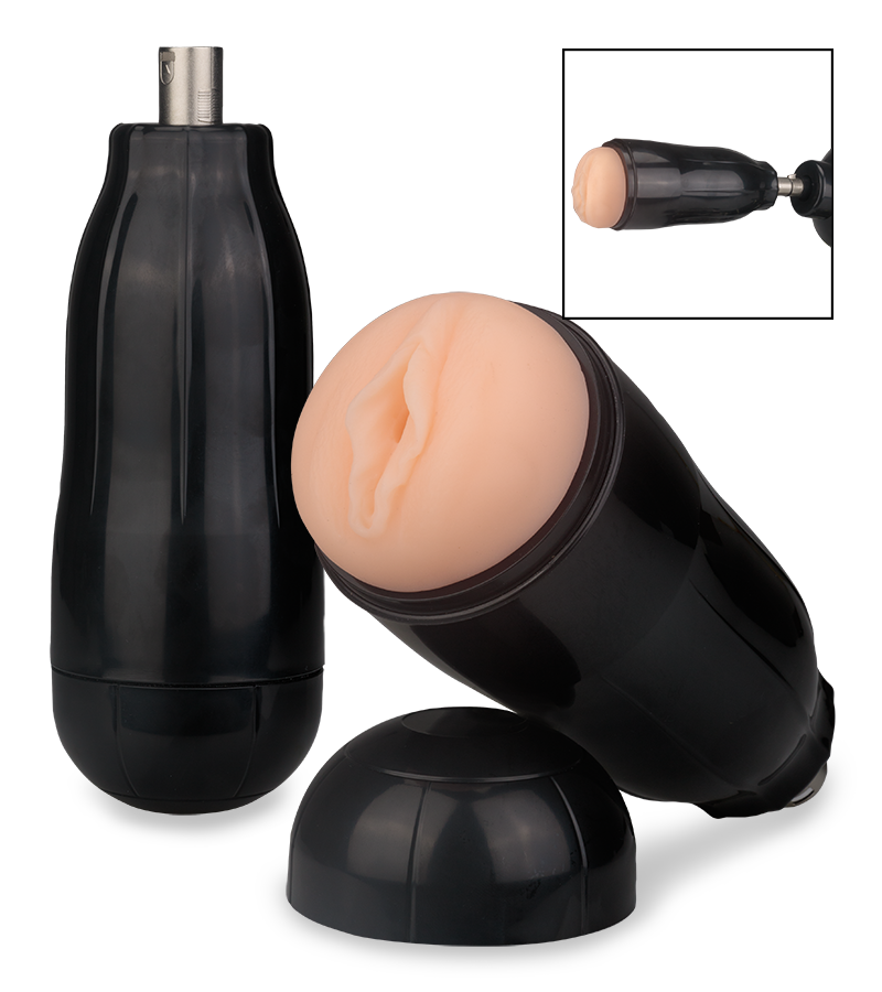 Pussy attachment for sex machine