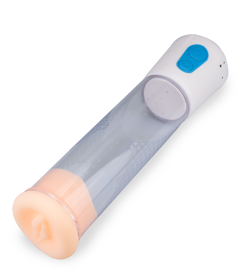 Pussy stroke penis-maximizing pump