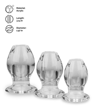 Load image into Gallery viewer, Quory set of 3 hollow butt plugs