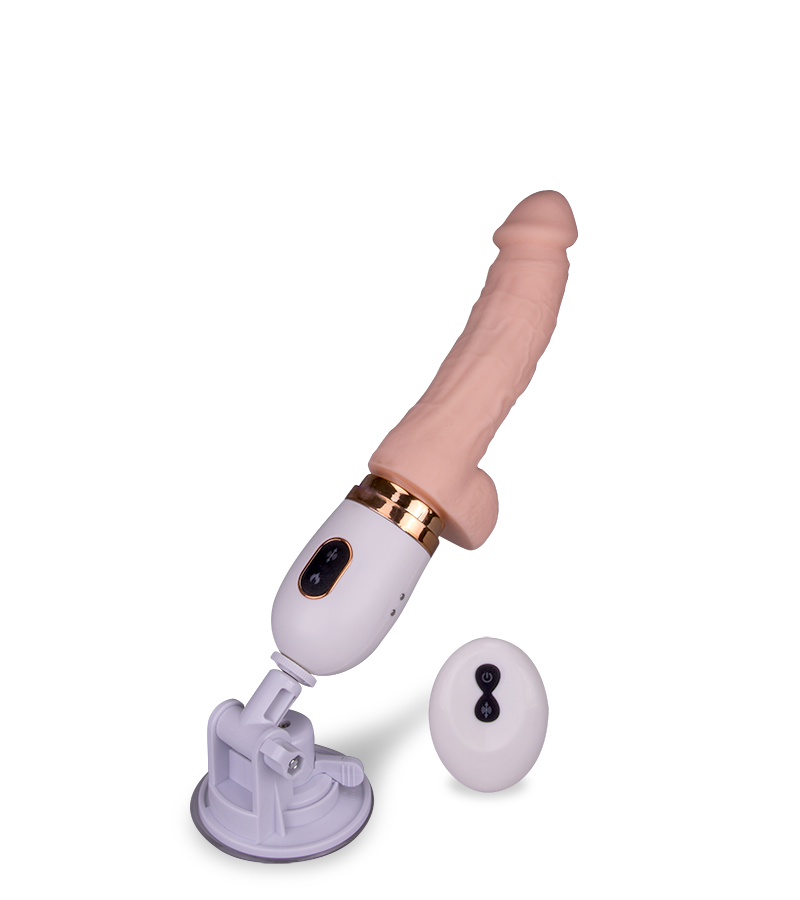 Randy remote-controlled rotating suction-cup dildo