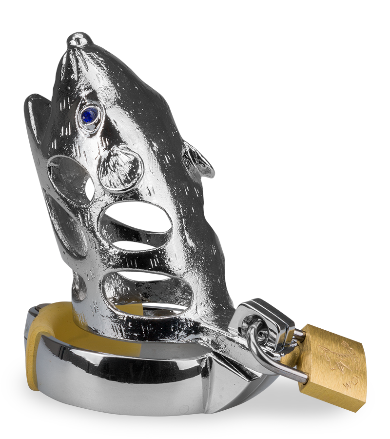 Rat Chinese zodiac penis chastity cage