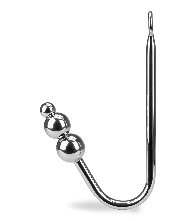 Rattlesnake triple-bead anal hook