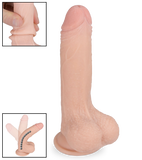 Real Skin bendable suction cup dildo 7.00 inches