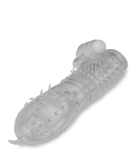 Load image into Gallery viewer, Realistic crystal vibrating textured penis sleeve