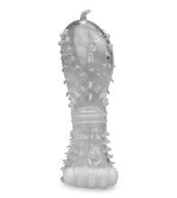 Load image into Gallery viewer, Realistic crystal vibrating textured penis sleeve