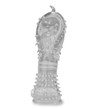 Load image into Gallery viewer, Realistic crystal vibrating textured penis sleeve