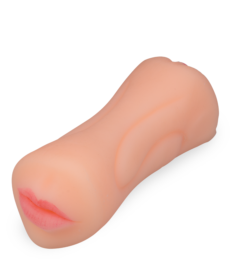 Realistic divine vagina and blow job stroker