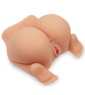 Realistic doggy-style vagina and ass masturbator