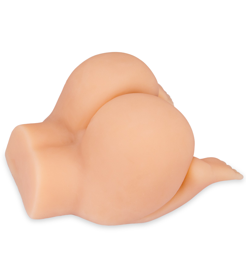 Realistic doggy-style vagina and ass masturbator