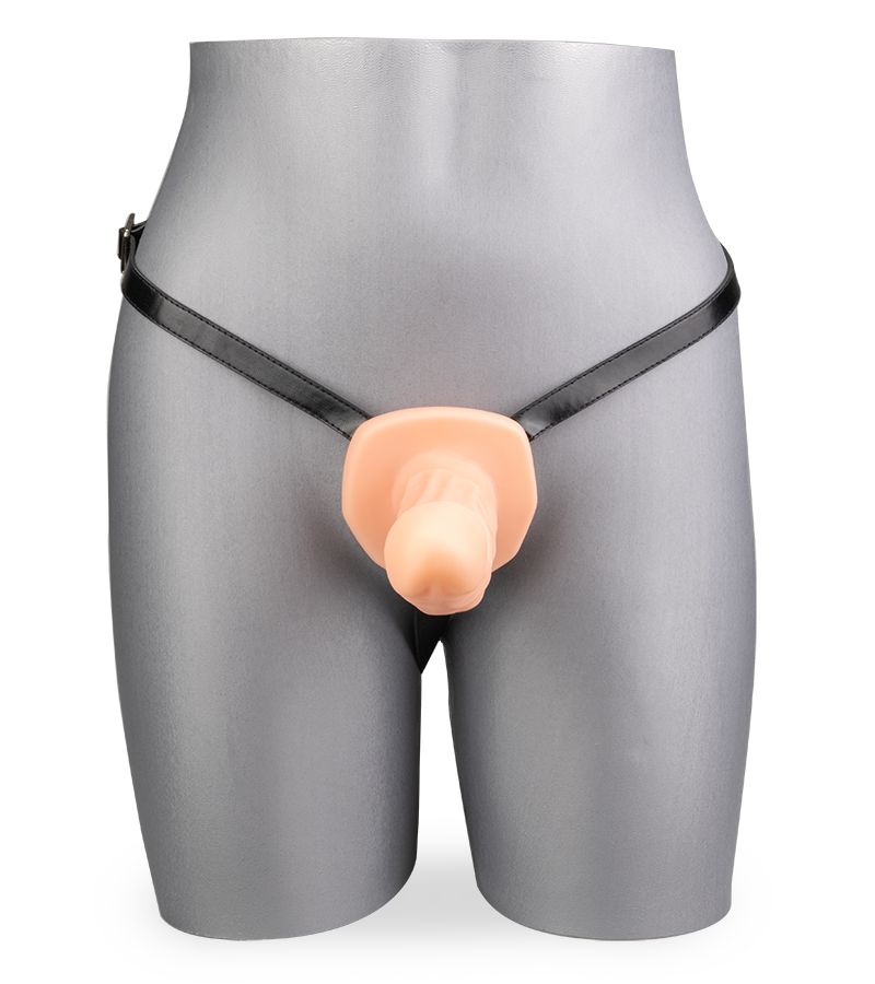 Realistic hollow strap on dildo