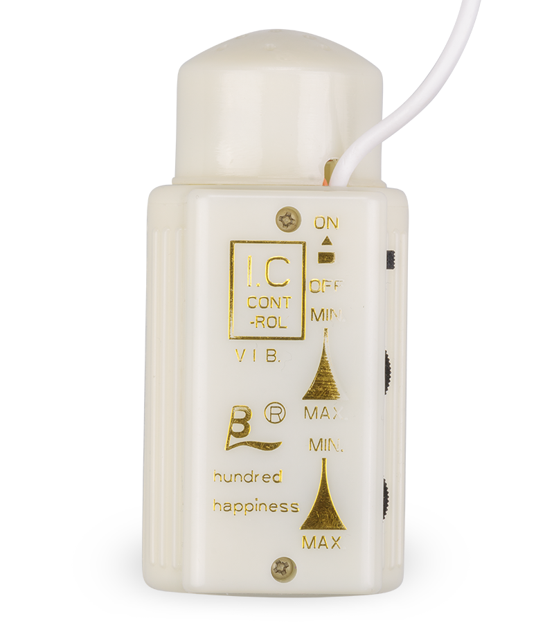 Realistic rotating and vibrating dildo