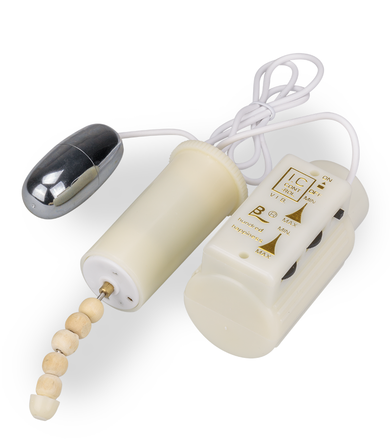 Realistic rotating and vibrating dildo