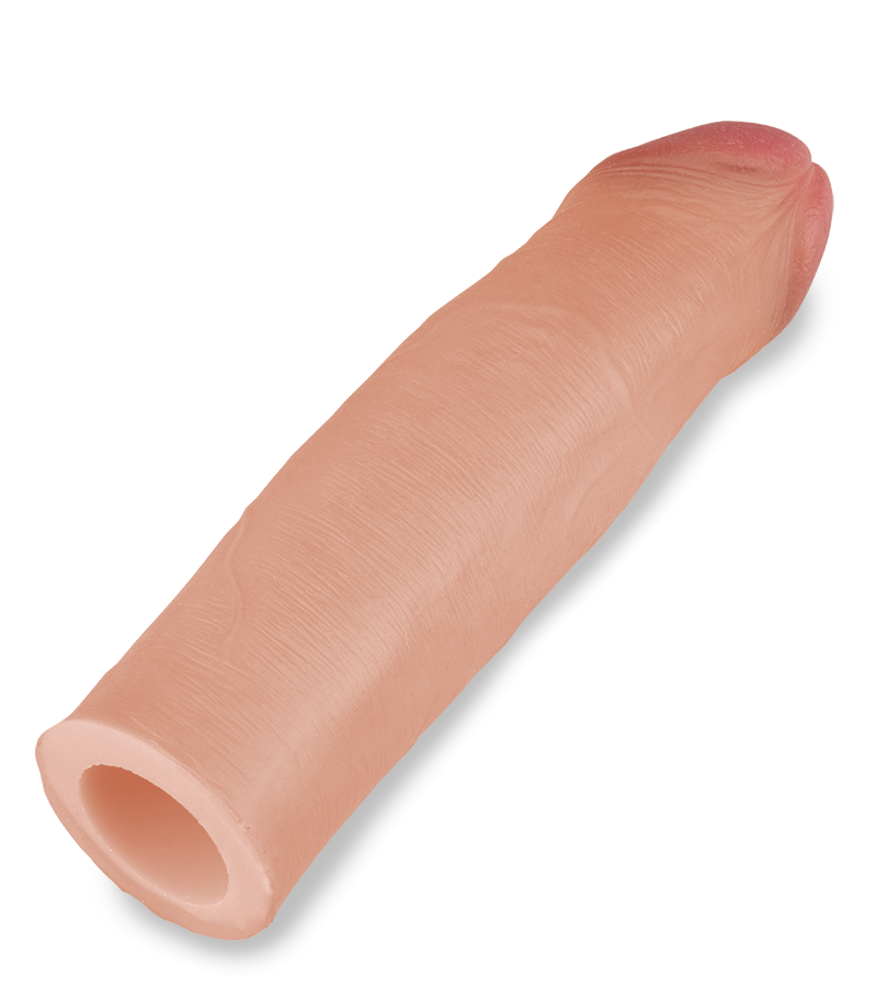 Realistic smooth liquid silicone penis sleeve