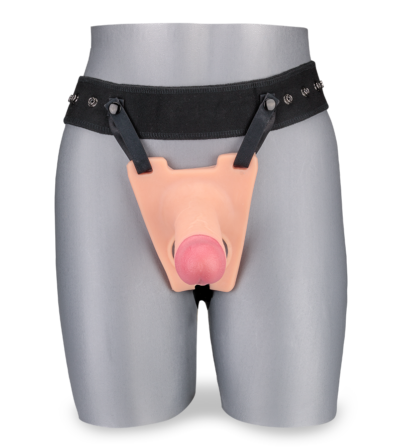 Realistic soft-touch hollow strap on