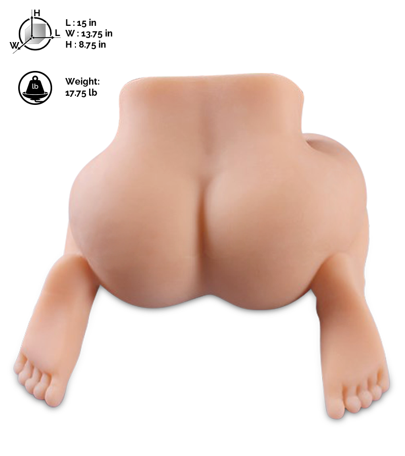 Realistic spread legs vagina and ass