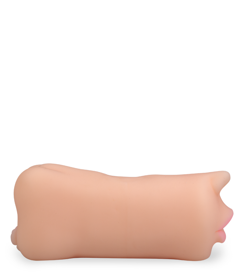 Realistic sucking mouth masturbator with vagina and anus