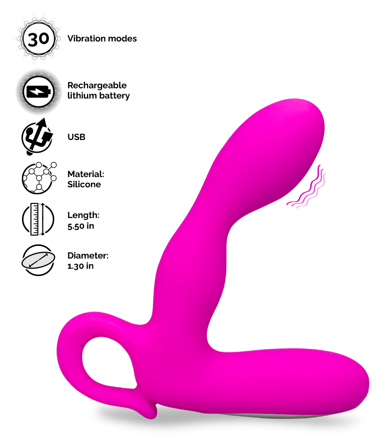 Rechargeable prostate massager 30 modes