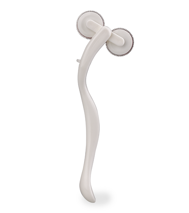 Red and white double Wartenberg pinwheel