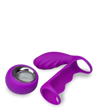 Load image into Gallery viewer, Remote control couple&#039;s vibrator with cock ring 12 modes