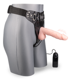 Remote control removable strap-on dildo harness