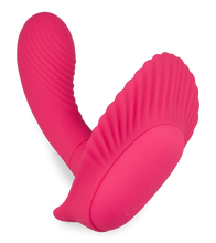 Load image into Gallery viewer, Remote control vibrating shell wearable dildo
