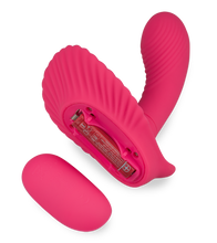Load image into Gallery viewer, Remote control vibrating shell wearable dildo