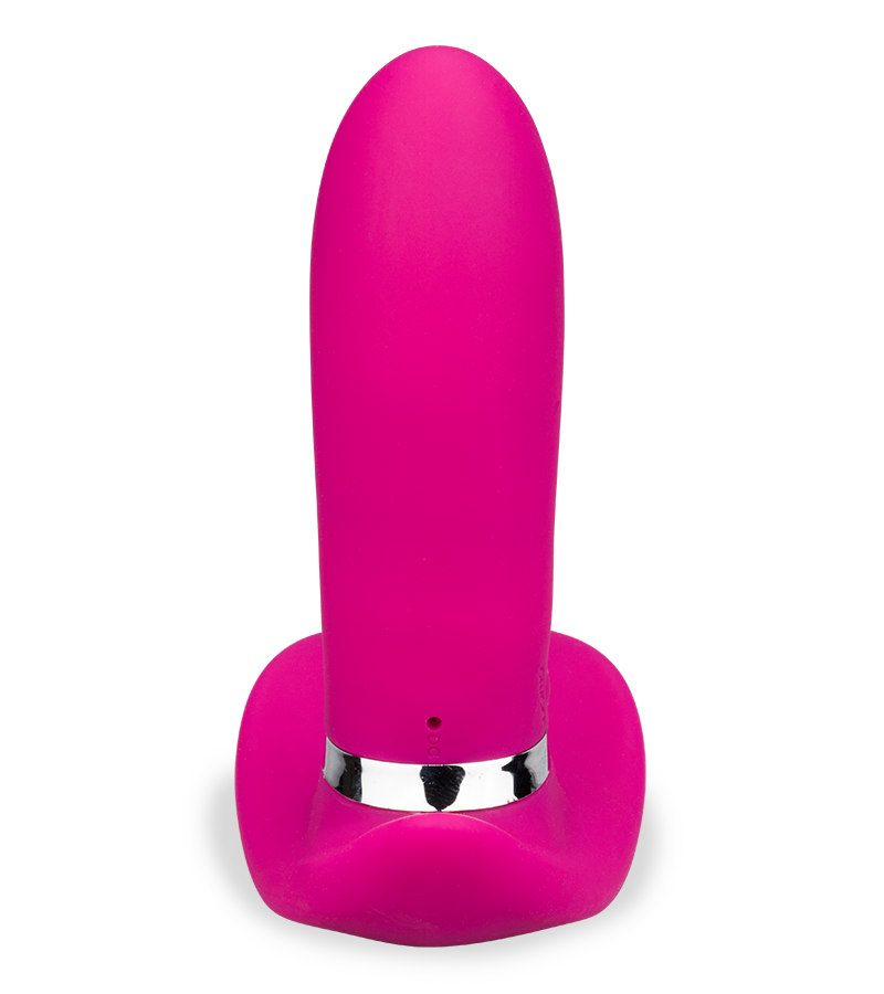 Remote control warming and vibrating wearable dildo