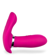 Load image into Gallery viewer, Remote control warming and vibrating wearable dildo