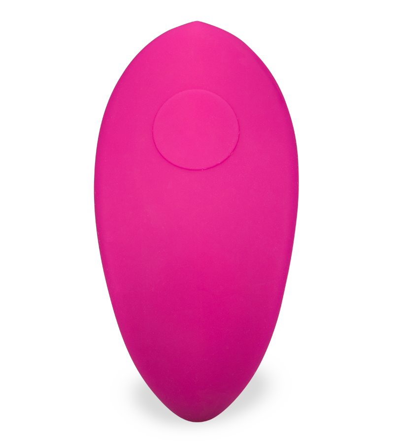 Remote control warming and vibrating wearable dildo