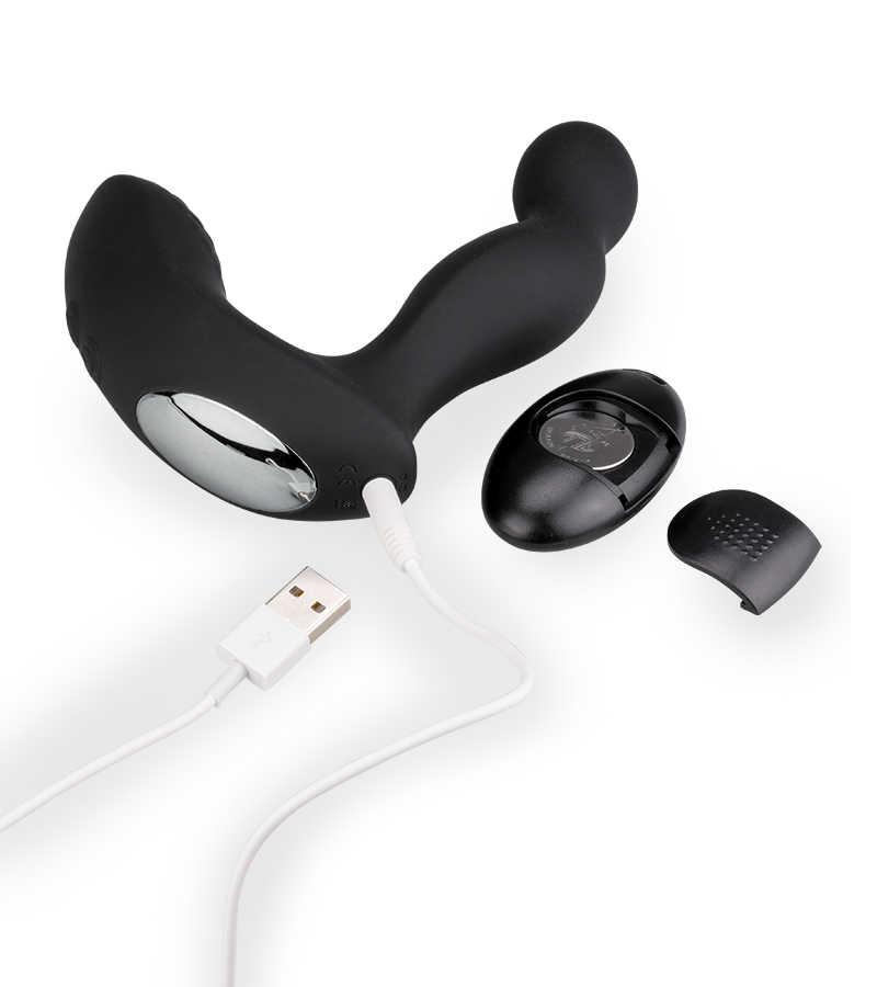 Remote controlled vibrating prostate stimulator