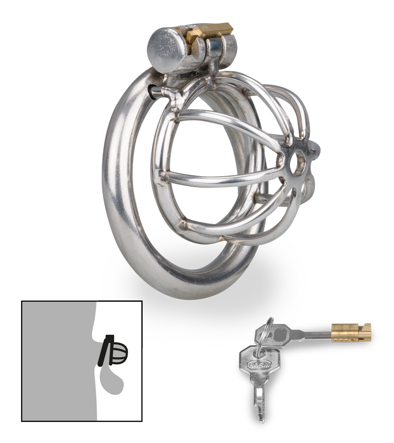 Repentance small chastity cage