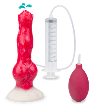 Load image into Gallery viewer, Rexxie suction-cup ejaculating dog dildo