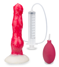 Load image into Gallery viewer, Rexxie suction-cup ejaculating dog dildo