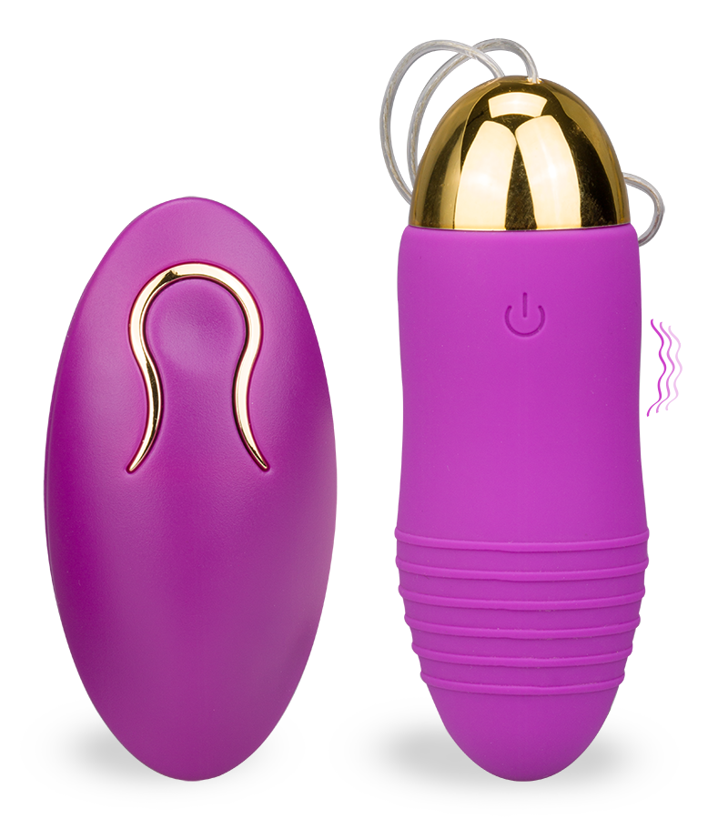 Ribbed USB-powered remote control wireless vibrating love egg 12 modes