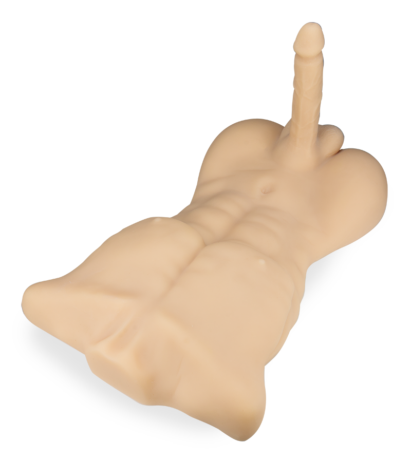 Rick muscular male torso with penis and anus