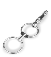 Load image into Gallery viewer, Rocket pierced penis plug with rings