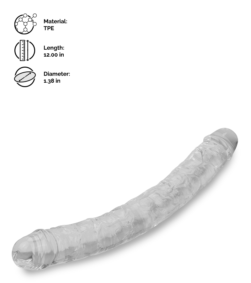 Roller flexible double ended dildo