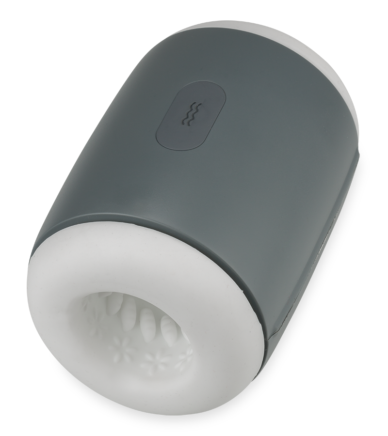 Ronaldo vibrating male masturbator with heated case