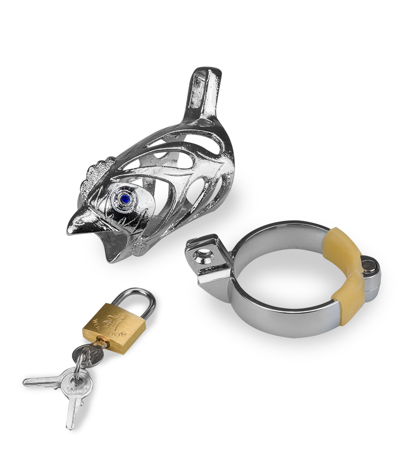 Rooster Chinese zodiac penis chastity cage