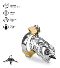 Load image into Gallery viewer, Rooster Chinese zodiac penis chastity cage