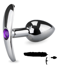 Load image into Gallery viewer, Rosebud cat tail anal plug and headband