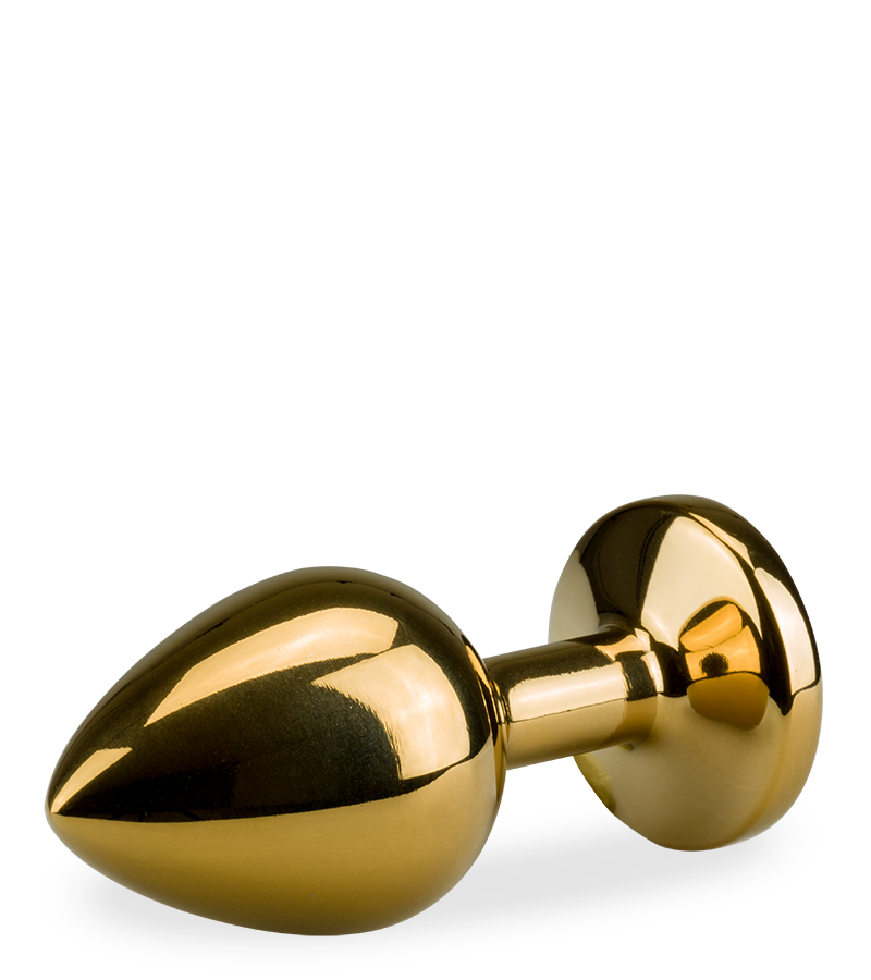 Rosebud gold butt plug size M 88g -  6 colours