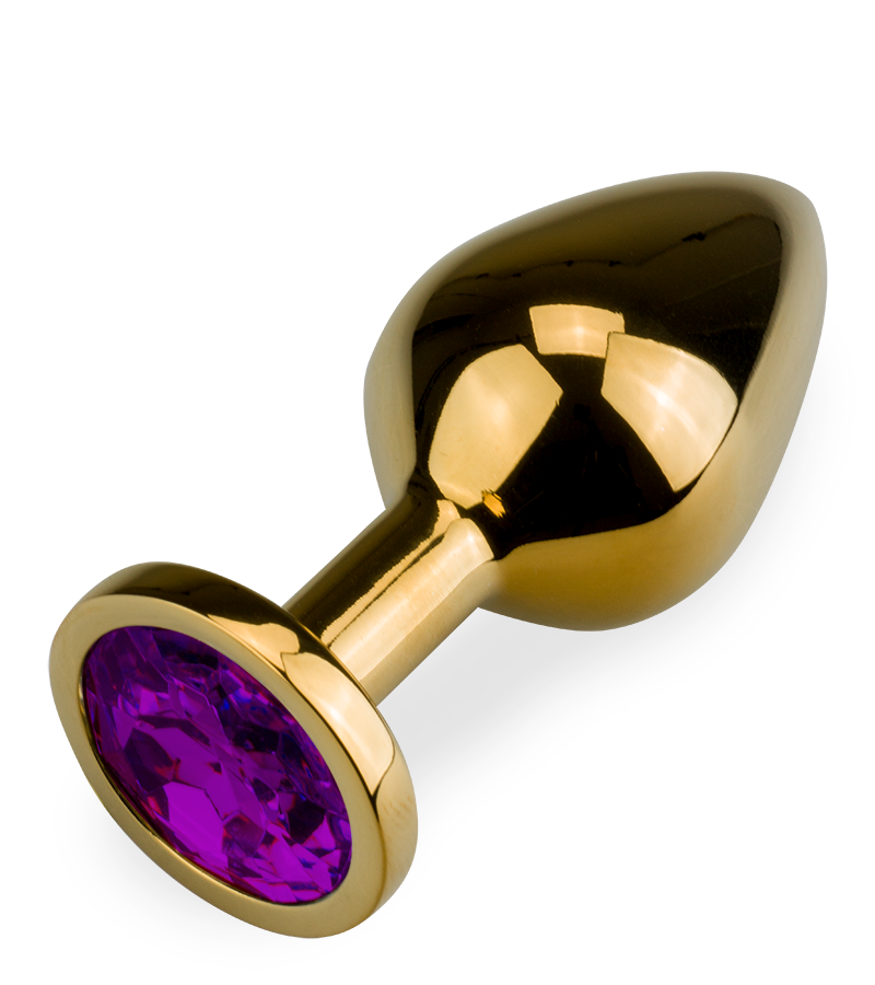 Rosebud gold butt plug size M 88g -  6 colours