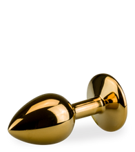 Load image into Gallery viewer, Rosebud gold butt plug size S 50 g