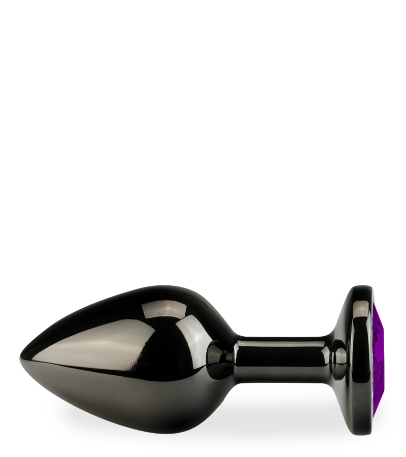 Rosebud gunmetal butt plug size M 88g - 6 colours