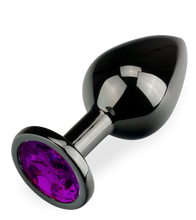 Load image into Gallery viewer, Rosebud gunmetal butt plug size M 88g - 6 colours
