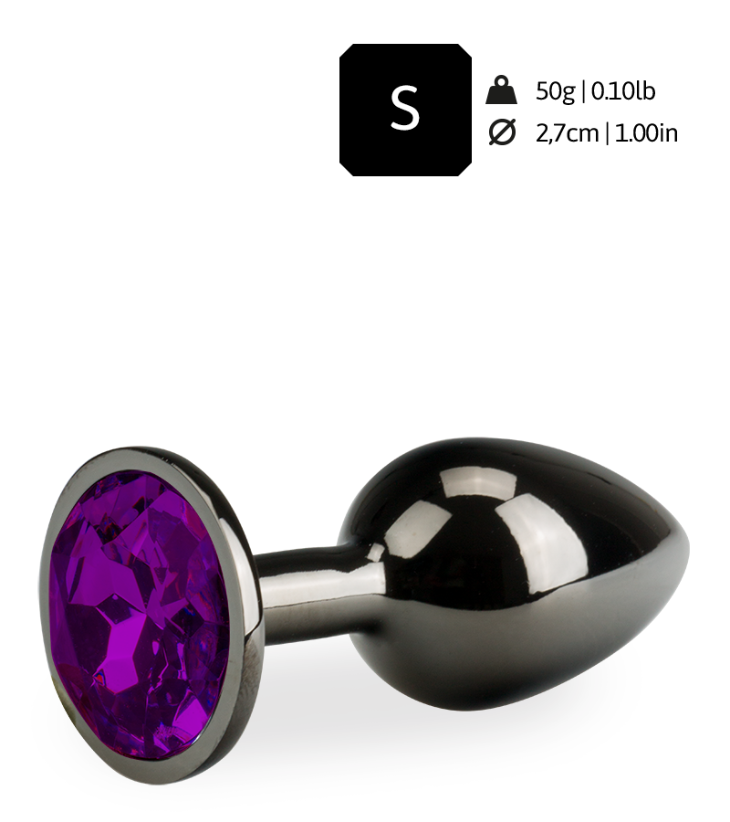 Rosebud gunmetal butt plug size S 50g