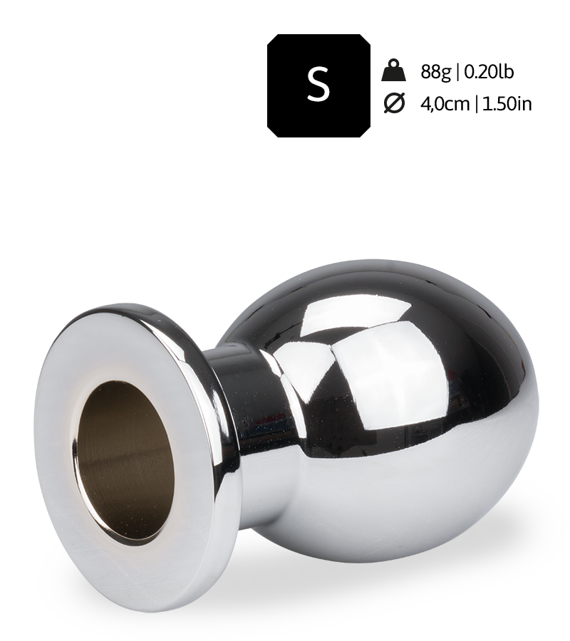 Rosebud hollow anal plug