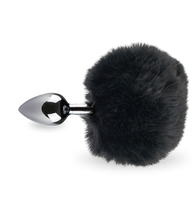 Load image into Gallery viewer, Rosebud rabbit tail anal plug