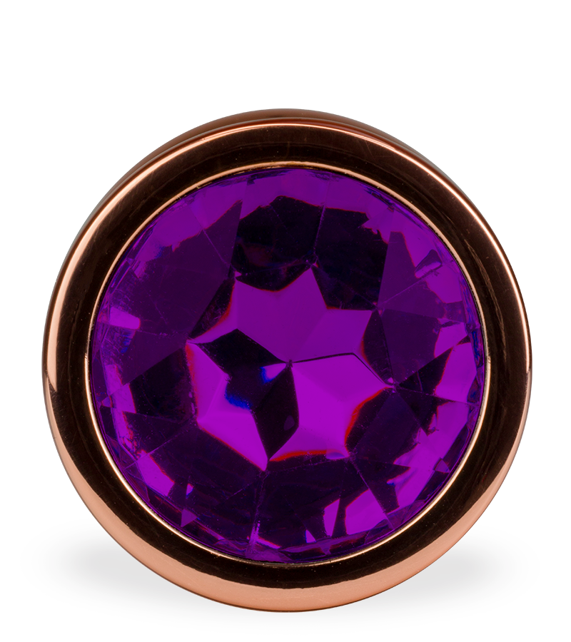 Rosebud rose gold butt plug size M 88g - 6 colours
